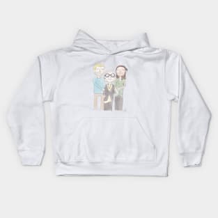 Becca and her brother and her brother's boyfriend Kids Hoodie